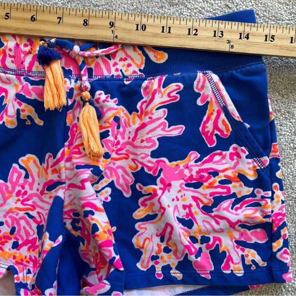 LILLY PULITZER Yasmin Short Brilliant Blue Size Small Preppy Pretty Comfy Cotton - Picture 8 of 10